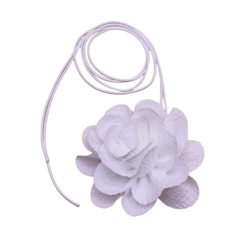 KASFDBMO Stilvolle Rose Choker Halskette Fashion Statement Halskette Floral Halskette Lange Seil Halsketten Perfektes Geschenk für Frauen Mädchen, Siehe Abbildung von KASFDBMO