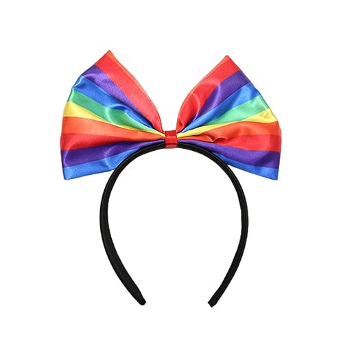 Kopftuch, Regenbogen-Schleife, Stirnband, schöne Haarreife, Frühlingsaufführungen, Kopfschmuck, Festival-Geschenke für Paare, Regenbogen-Krawatten für Herren, Regenbogen-Krawatten für Jungen von KASFDBMO