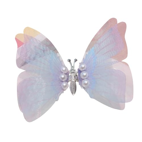 Shaking Butterfly-Nymphe Kopfbedeckung mit Perlen ziert Haarspange Foto-Requisiten Frauen Haarschmuck Perlen Vintage Kopfbedeckung Frauen von KASFDBMO