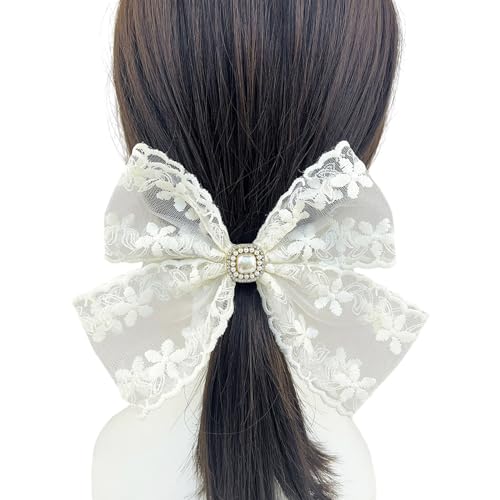 Süße Ballett-Haarschleifen, elegante Spitze, Fliege, Haarspange, Flecht-Haarspange, Frühlings-Haarspange, weibliches Haarstyling-Dekor, Spitzen-Haarspange für Damen von KASFDBMO