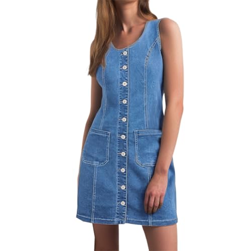 Damen Jeanskleid Kurzes Sommer Denim Kleid Slim Fit Jumpsuit-Kleid Sommer Schlank Ärmellos Spaghetti Träger Kleider Partykleid Bandeau Denim Bodycon Minikleid Sommerkleid Bleistiftrock Damen Jeanskleid Kurzes Sommer Denim Kleid Slim Fit Jumpsuit-Kleid Sommer Schlank Ärmellos Spaghetti Träger Kleider Partykleid Bandeau Denim Bodycon Minikleid Sommerkleid Bleistiftrock von KBOPLEMQ
