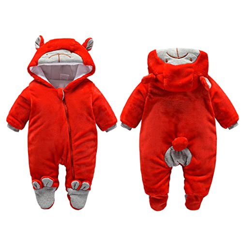 Kinder Schneeanzug Baby Overall Fleece Jumpsuit Mädchen Sommer Schlafstrampler Baby Winter Stitch Onesie Strampler Junge Softshelljacke Kinder von KCDING