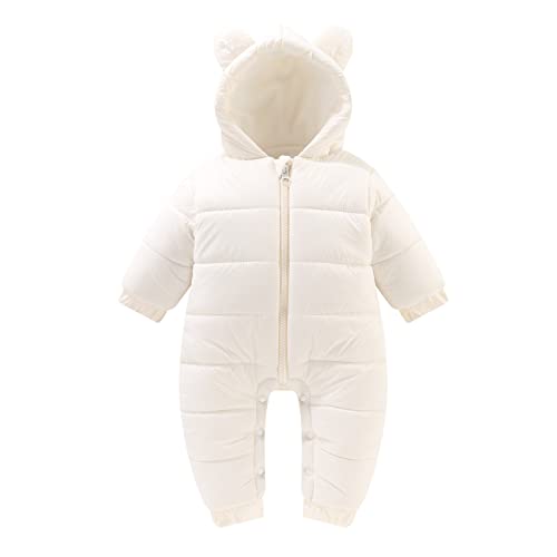 Schneeanzug Skioverall Kinder Jumpsuit Winter Schlafstrampler Mädchen Winter Onesie Kinder Strampler Weiß Zum Bemalen Winterjacken Jungs von KCDING