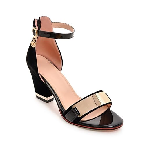 KEAOZVFE Damen dicke High Heels Sandalen, Sommer offene Zehen Sandalen, Sommer Frauen High Heels Sandalen, Frauen High Heels Sandalen, Casual Damen Sandalen, Frauen Oversize Sandalen von KEAOZVFE