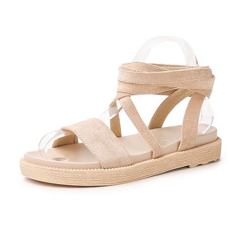 KEAOZVFE Minimalistische Riemensandalen der Frauen, offene Zehensandalen der Frauen, lässige Sandalen der Frauen, Strandsandalen der Frauen, breite Sandalen der Frauen, Sommersandalen von KEAOZVFE