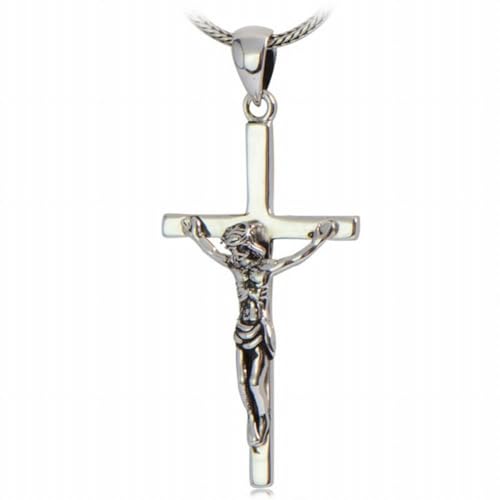 KEDDJI 925 Silber Retro Thai Silber Kreuz Anhänger, silbrig von KEDDJI