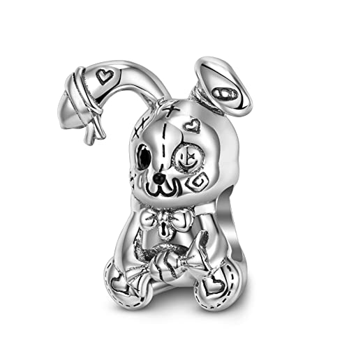 KEDDJI 925 Sterling Silber Violent Candy Bunny Charm Beads Diy Handgemachter Anhänger For Pandora Troll Chamilia Biagi European Style Armband & Halsketten Pc1383 von KEDDJI