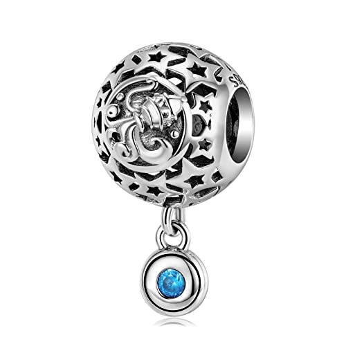 KEDDJI 925 Sterling Silber Zodiac Collection Charm Dangle Beads, Diy Anhänger Geschenk For Frauen Mädchen Kompatibel mit Pandora Troll Chamilia Charm Armband und Halsketten, November, von KEDDJI