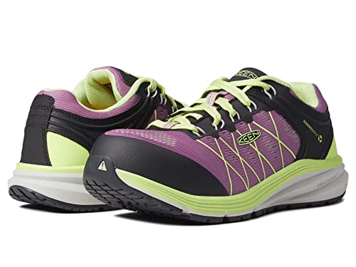 KEEN Damen Vista Energy Low Sneakers Composite Toe Arbeitsschuhe, Afrikanisches Violett/Schwarz, 5.5 von KEEN Utility