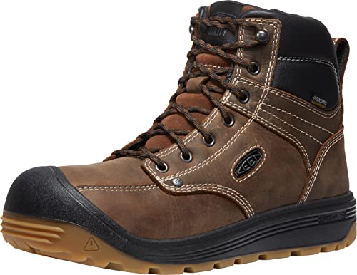 KEEN Utility Fort Wayne Herren Arbeitsstiefel, 15,2 cm, Wp Soft Toe-M, Dark Earth/Gum, 8.5 von KEEN Utility