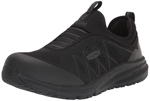 KEEN Utility Herren Vista Energy Shift Low Composite Toe ESD Slip on Industrial Work Sneakers, Schwarz/Schwarz, 13 US von KEEN Utility