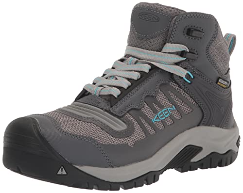 KEEN Utility Reno Damen-Arbeitsstiefel, mittelhoch, Zehenschutz, flexibel, wasserdicht, sportlich, Magnet/Ipanema, 9.5 Wide von KEEN Utility