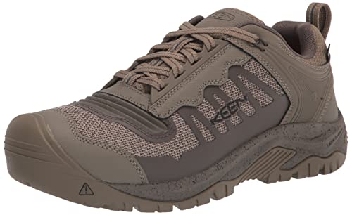 KEEN Utility Reno Herren-Arbeitsschuhe, niedrige Höhe, weiche Zehen, flexibel, wasserdicht, athletische Arbeitsschuhe, Brindle/Morel, 9W von KEEN Utility