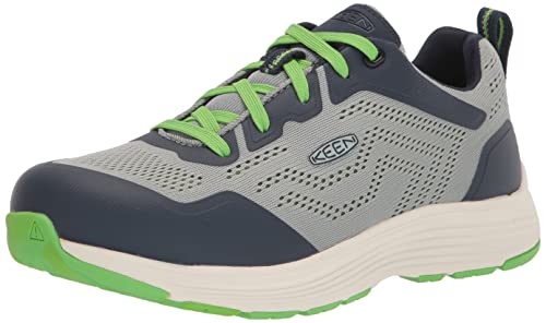 KEEN Utility Sparta 2 Herren-Arbeitsschuhe, niedrige Höhe, legierte Zehen, industrielle Schuhe, Puritan Gray/Pageant Blue, 12 Wide von KEEN Utility