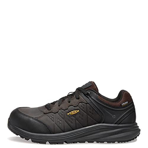 KEEN Utility Vista Energy+ Herren-Arbeitssneaker, niedrige Höhe, Verbund-Zehenbereich, wasserdicht, Leder, Kaffeebohne, Schwarz, 7 von KEEN Utility