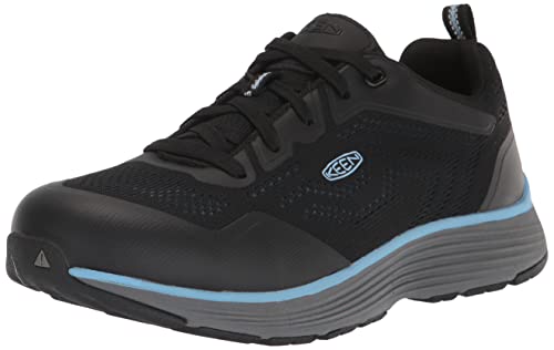 KEEN Utility Women's Sparta 2 Low Alloy Toe Industrial Work Sneakers, Airy Blue/Black, 9 Wide von KEEN Utility