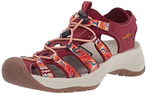 KEEN Damen Astoria West Sandalen, Orange Wave Red, 38 EU von KEEN