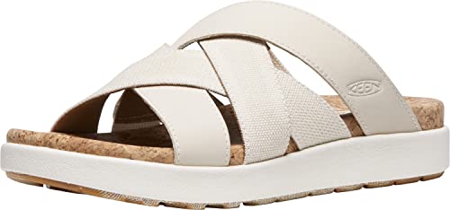 KEEN Damen Elle Mixed Slide Sandalen, Birch/Star White, 36 EU von KEEN