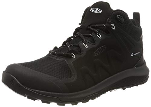 Keen Damen Explore Mid, Imperméable Trekking-& Wanderschuhe, Schwarz Black Star White 002, 37.5 EU von KEEN