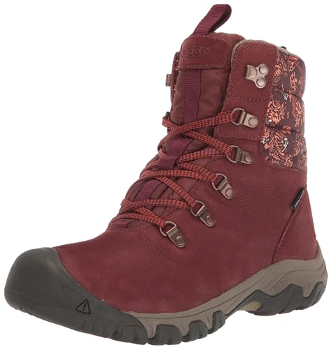 KEEN Damen Greta Boot Waterproof Schneestiefel, Andorra/Baked Clay, 36 EU von KEEN