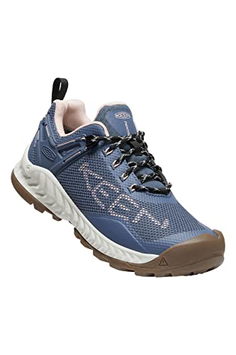 KEEN Damen Nxis Evo Waterproof Wanderschuh, Vintage Indigo Peachy, 42 EU von KEEN