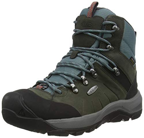 KEEN Damen Revel 4 Mid Polar Schneestiefel, Magnet/North Atlantic, 38.5 EU von KEEN