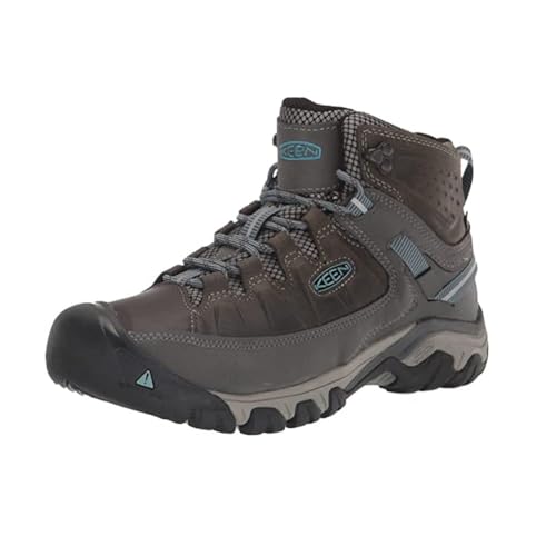 KEEN Damen Targhee 3 Mid Waterproof Wanderstiefel, Magnet/Atlantic Blue, 41 EU von KEEN