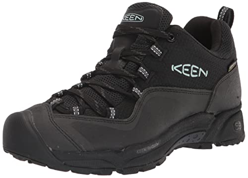 KEEN Damen Wasatch Crest Wp-w Sneaker, Schwarz-blaues Glas, 39.5 EU von KEEN