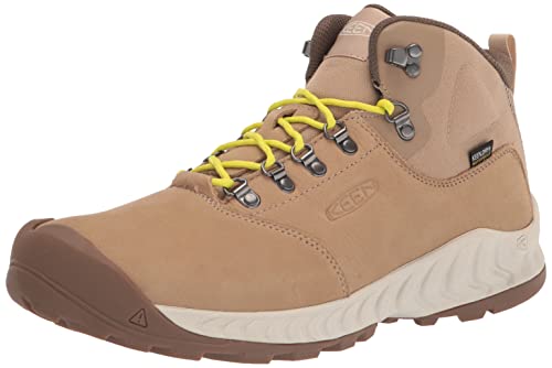 KEEN Herren NXIS Explorer Mid Waterproof Wanderstiefel, Safari/Birch, 40.5 EU von KEEN