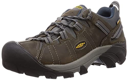 KEEN Herren Targhee 2 Waterproof Wanderschuh, Gargoyle/Midnight Navy, 48 EU von KEEN