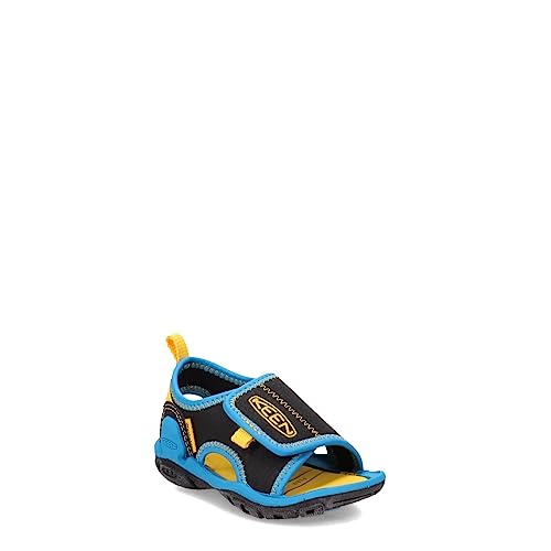 KEEN Knotch River OT Sandale, Black/Vivid Blue, 30 EU von KEEN