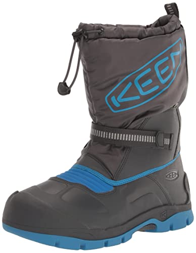 KEEN Unisex Kinder Snow Troll Waterproof Schneestiefel Winterstiefel, Magnet Blue Aster, 34 EU von KEEN