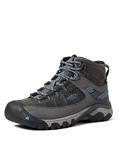 KEEN Targhee 3 Damen-Wanderstiefel, mittelhoch, wasserdicht, Magnet/Atlantikblau, 5.5 Wide von KEEN