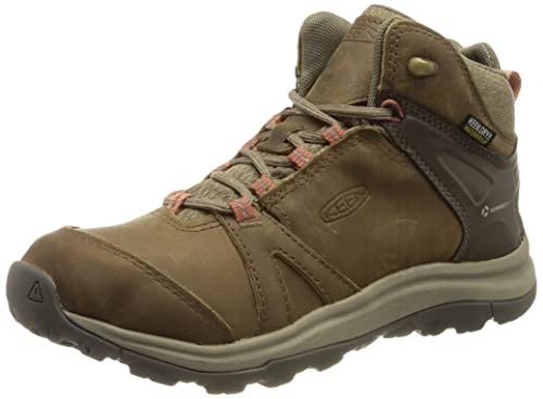 KEEN Damen Terradora 2 Leather Mid Waterproof Wanderstiefel, Brindle Redwood, 43 EU von KEEN