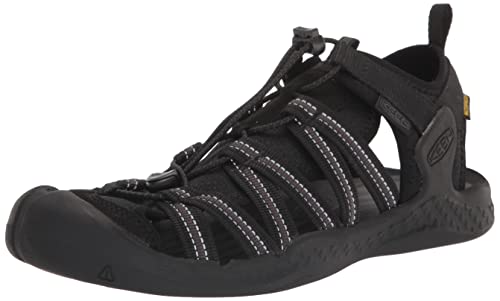 KEEN Herren Drift Creek H2 Sandalen, Black/Black, 43 EU von KEEN