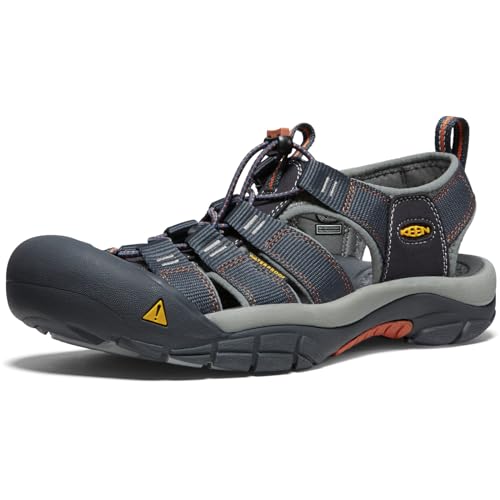 KEEN Herren Newport H2 Sandalen, India Ink/Rust, 44.5 EU von KEEN