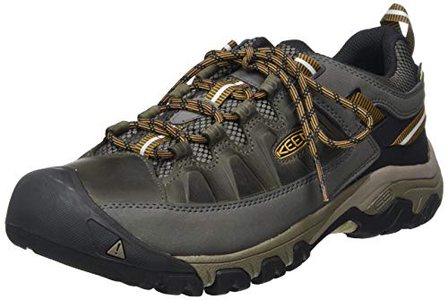 KEEN Targhee 3 Waterproof, Schuhe für Senderismo Hombre, Marrón (Schwarzoliv/Goldbraun), 40,5 EU von KEEN