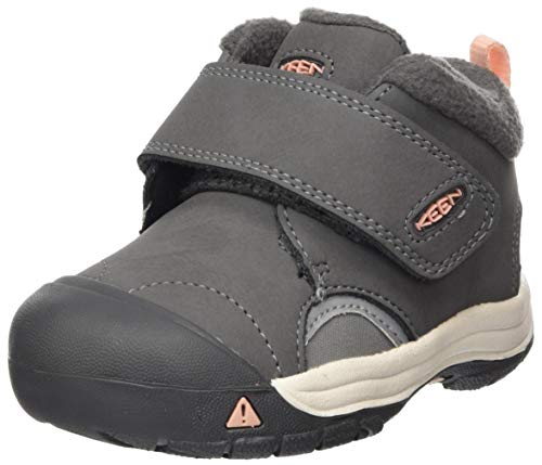 KEEN Unisex Kinder Kootenay Iii Mid Wp Stiefelette, Steel Grey/Dusty Pink, 34 EU von KEEN