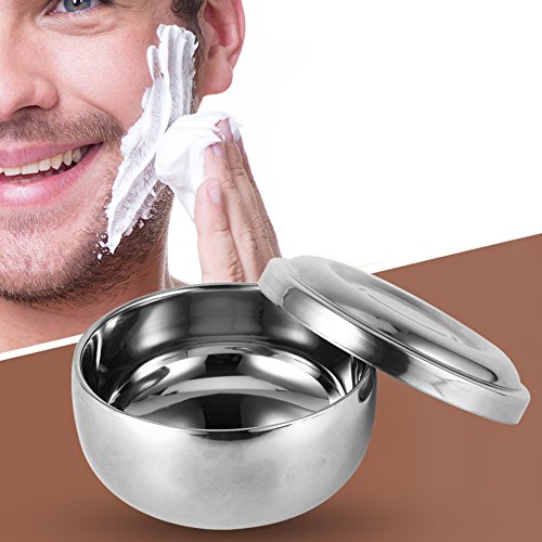 Männer Nass Rasieren Seife Becher Schüssel Silber Metall Gesicht Reinigung Gesundheit Pflege Rasieren Werkzeug Mit Deckel von KENANLAN