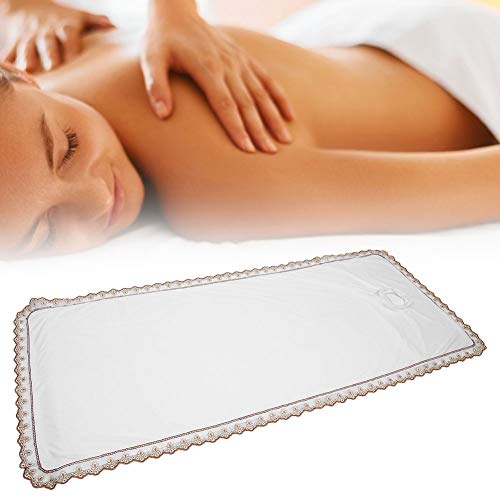 Spa Beauty-Bettlaken, Professionelle Spa-Massagetisch-Abdeckung, Massagebett-Überwurf mit Loch für den Schönheitssalon (Weiß) von KENANLAN