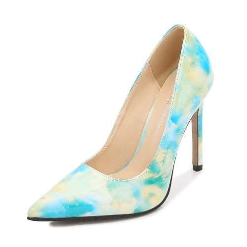 Damen-High-Heels, Spitze High-Heels, High-Heels, Ballschuhe, Stiletto-Heels, Hochzeitsschuhe, Damen-Brautschuhe von KEROBGJFS