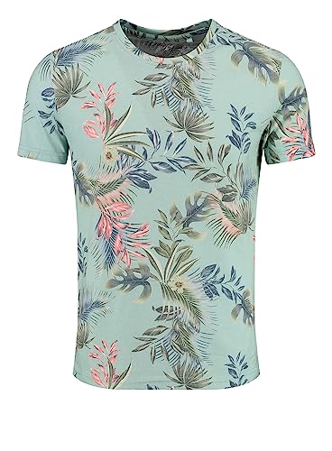 KEY LARGO Men Herren Palermo Round T-Shirt, Faded Moss (1541), L von KEY LARGO