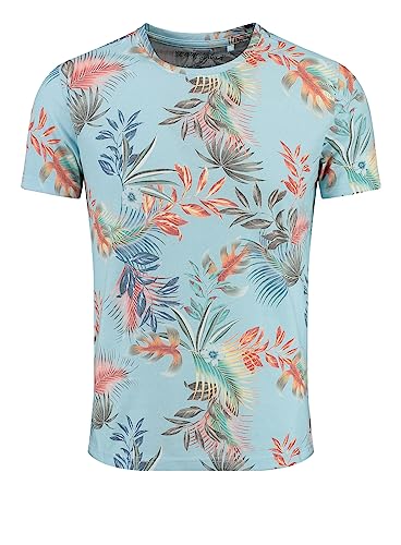 KEY LARGO Men Herren Palermo Round T-Shirt, Light Blue (1216), 56 von KEY LARGO