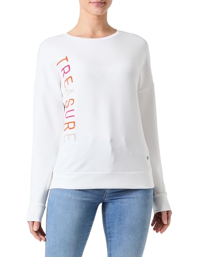 KEY LARGO Damen WSW Treasure Round Sweatshirt, Offwhite (1001), 36 von KEY LARGO