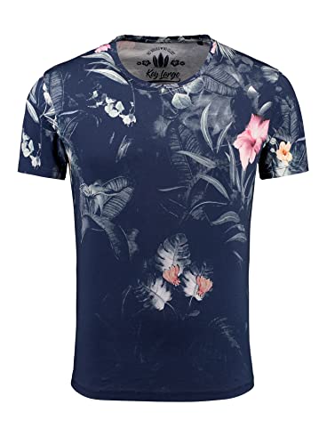 KEY LARGO Herren Amazonas Round T-Shirt, Dark Blue (1201), L von KEY LARGO