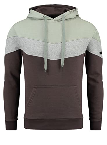 KEY LARGO Herren Brainstorm Hoodie Sweatshirt, Faded Moss-Anthra Mel. (2599), 3XL von KEY LARGO