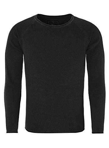 KEY LARGO Herren MST Thomas Pullover, Black (1100), L von KEY LARGO