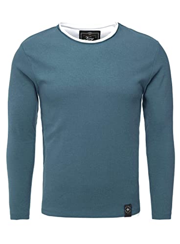 KEY LARGO Herren MSW Sarasota Sweatshirt, Petrol (1225), L von KEY LARGO