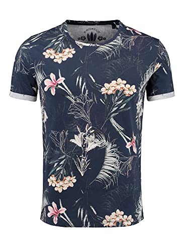 KEY LARGO Herren Manila Round T-Shirt, Dark Blue (1201), XL von KEY LARGO