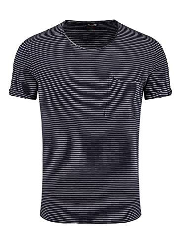 KEY LARGO Herren MT Orbit Round T-Shirt, Navy-Offwhite (2207), M von KEY LARGO